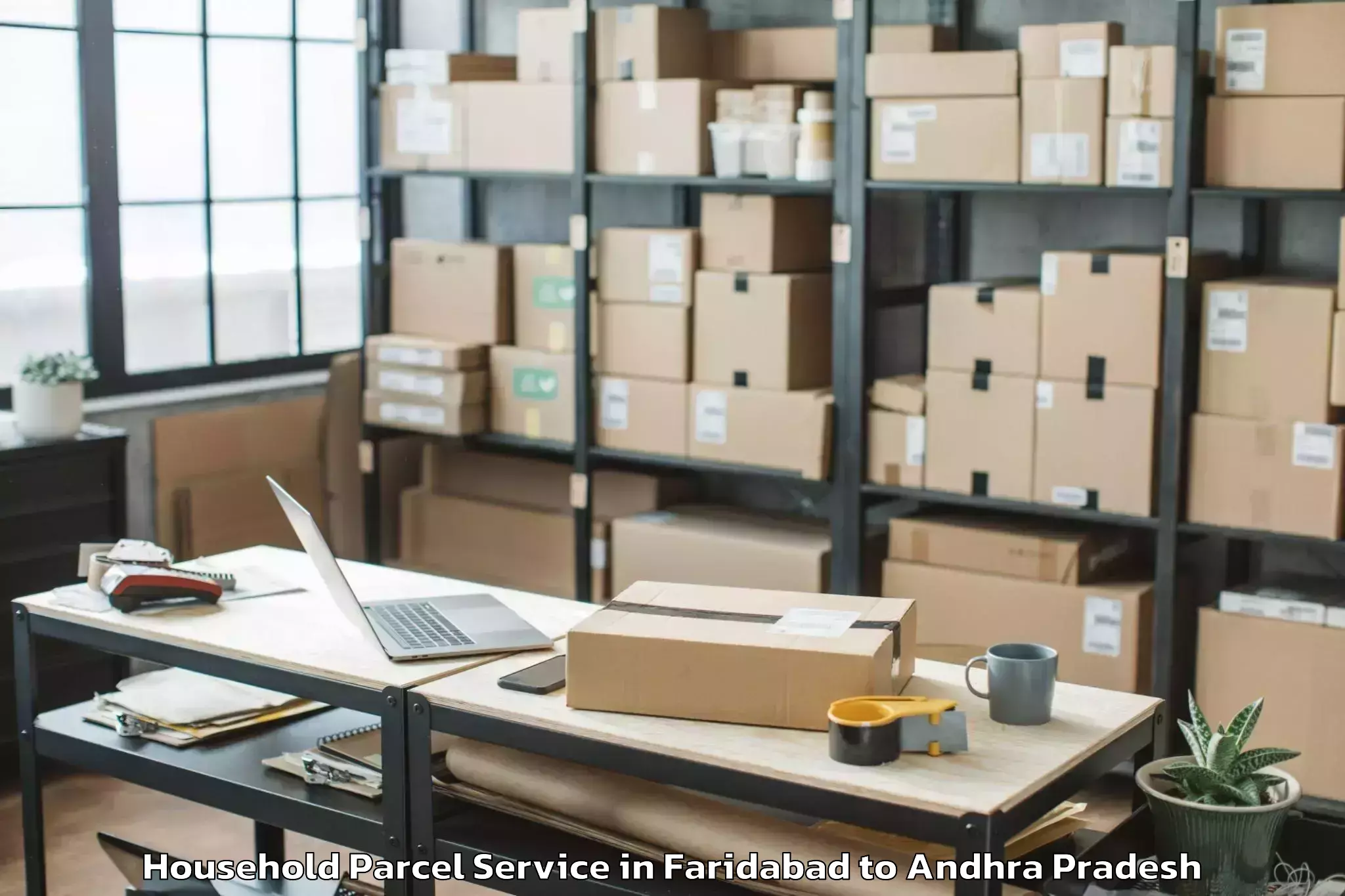 Professional Faridabad to Cheepurupalle Household Parcel